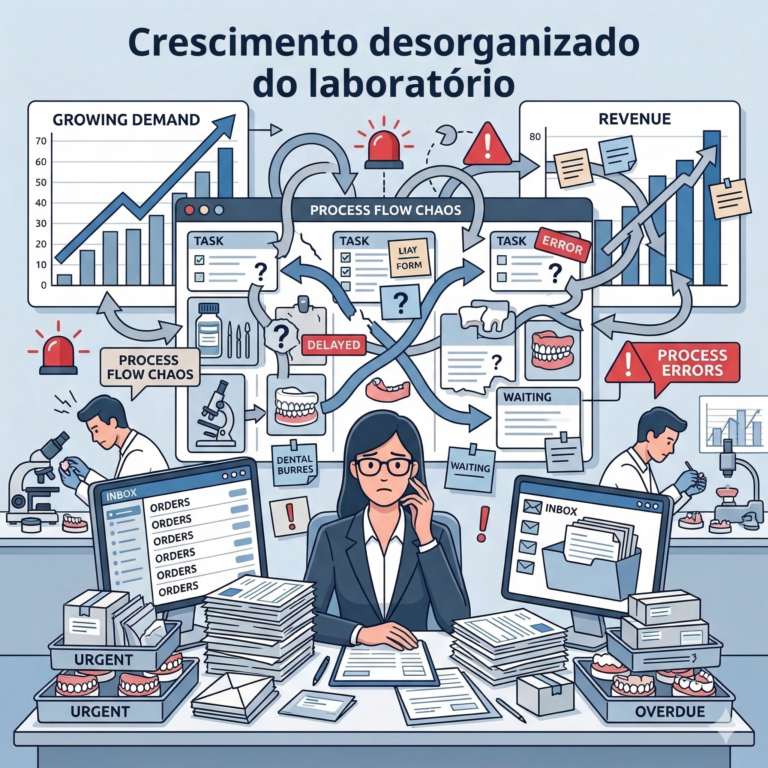 Crescimento desorganizado do laboratório