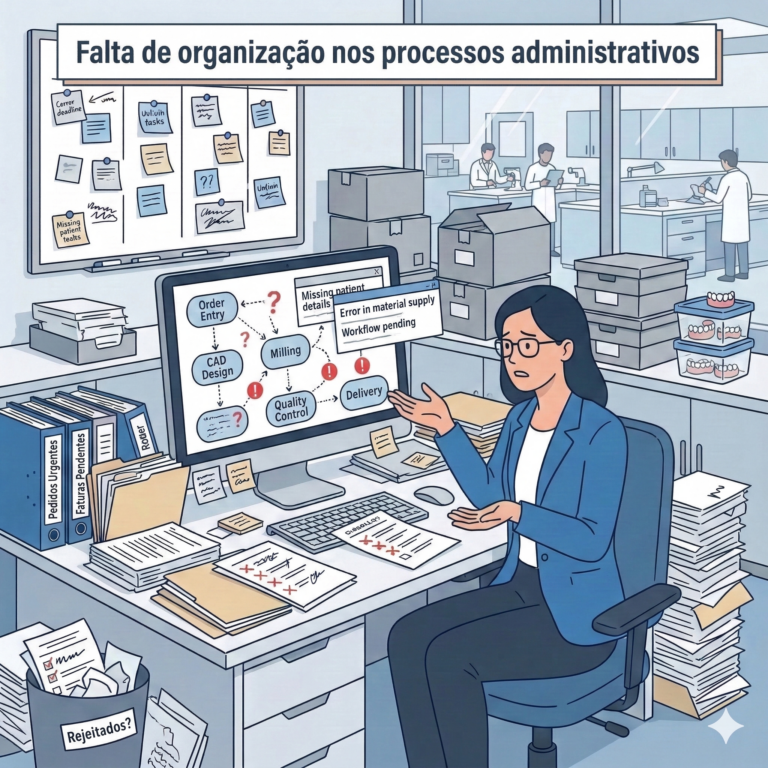 Falta de organização